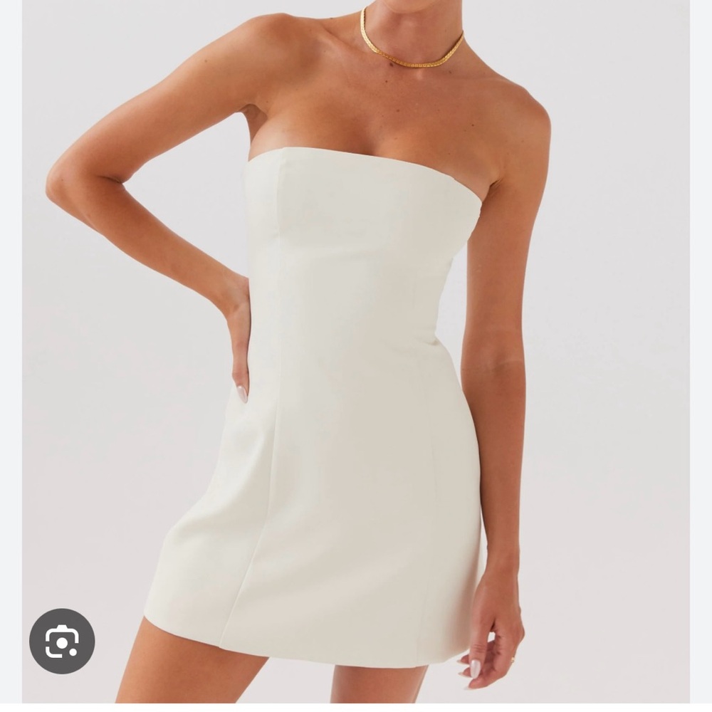 Peppermayo Ayanna Strapless Dress Ivory Size US 6